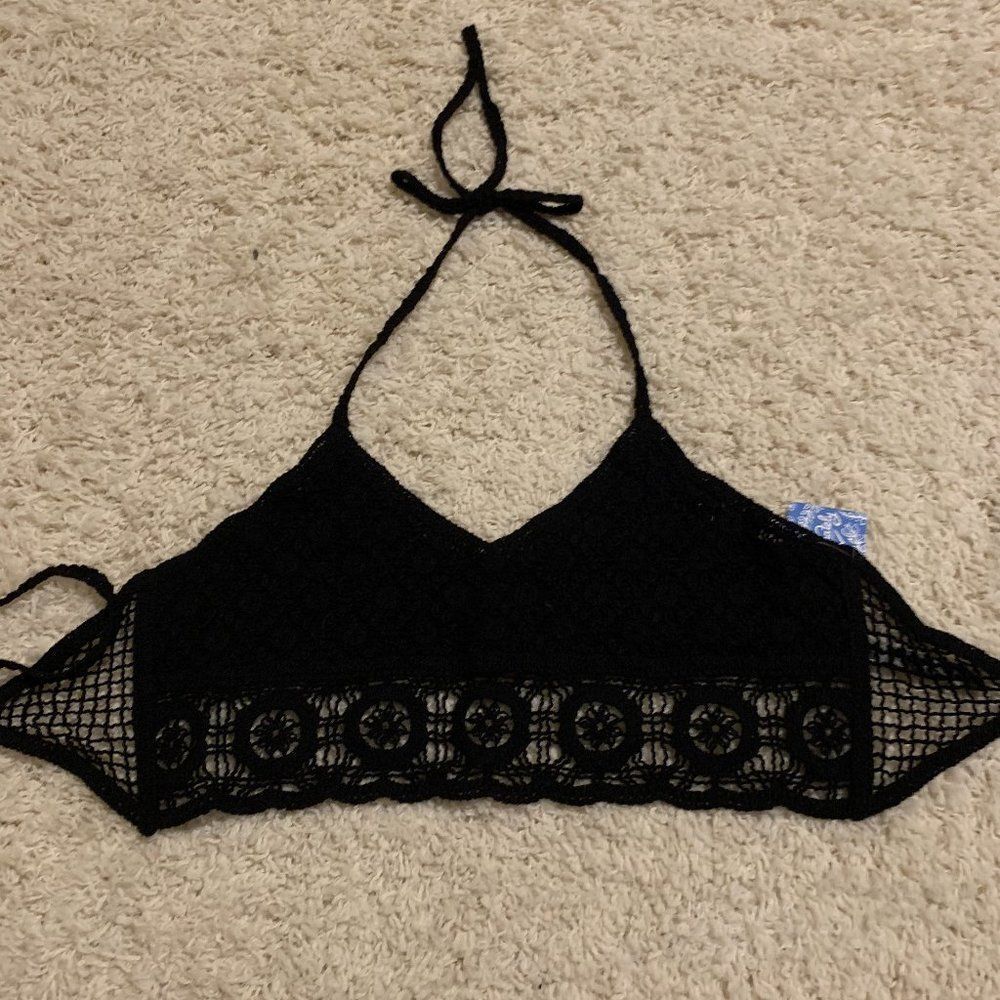Free people sydney crochet bralette L